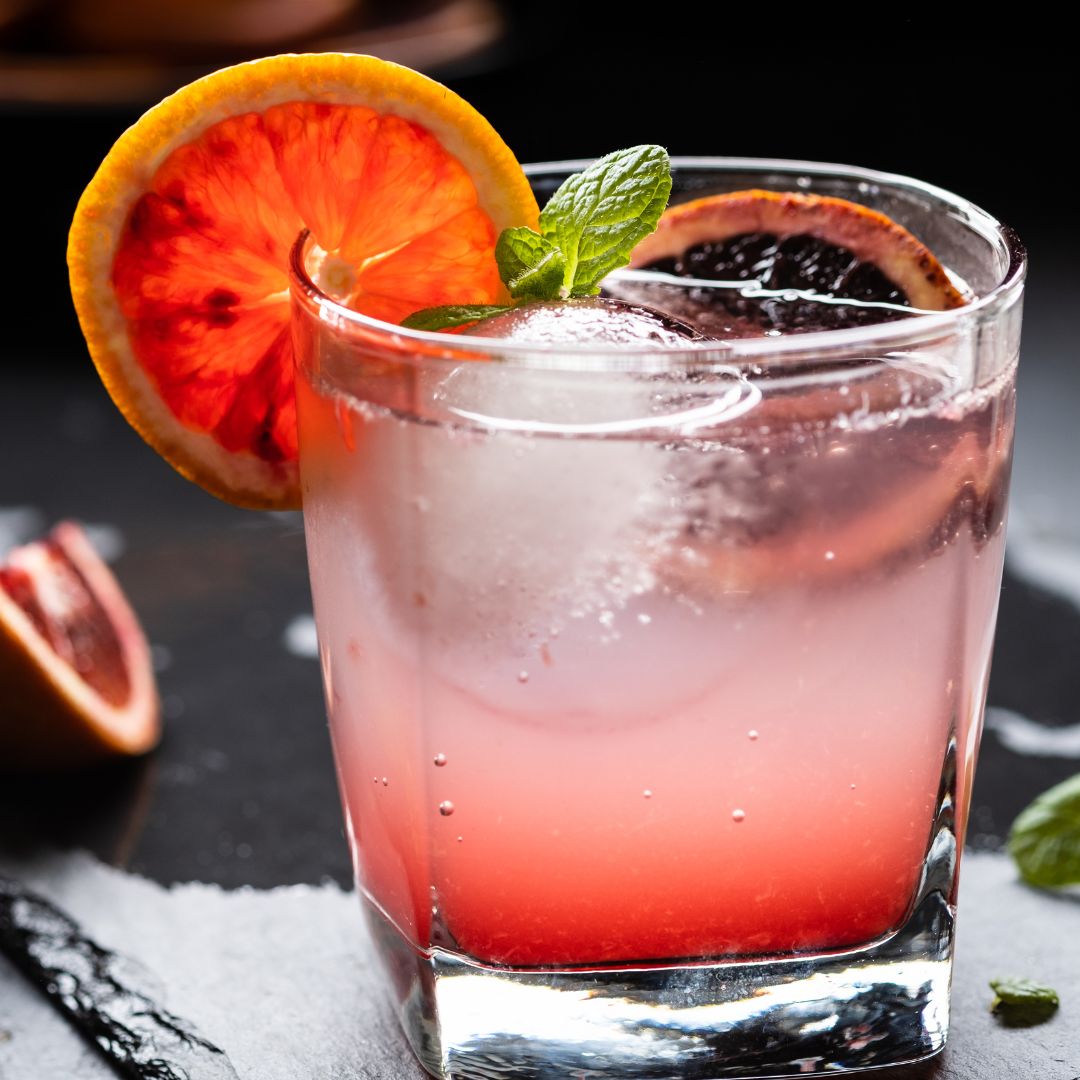 Balsamic Blood Orange Mocktail at The Little Shop of Olive Oils