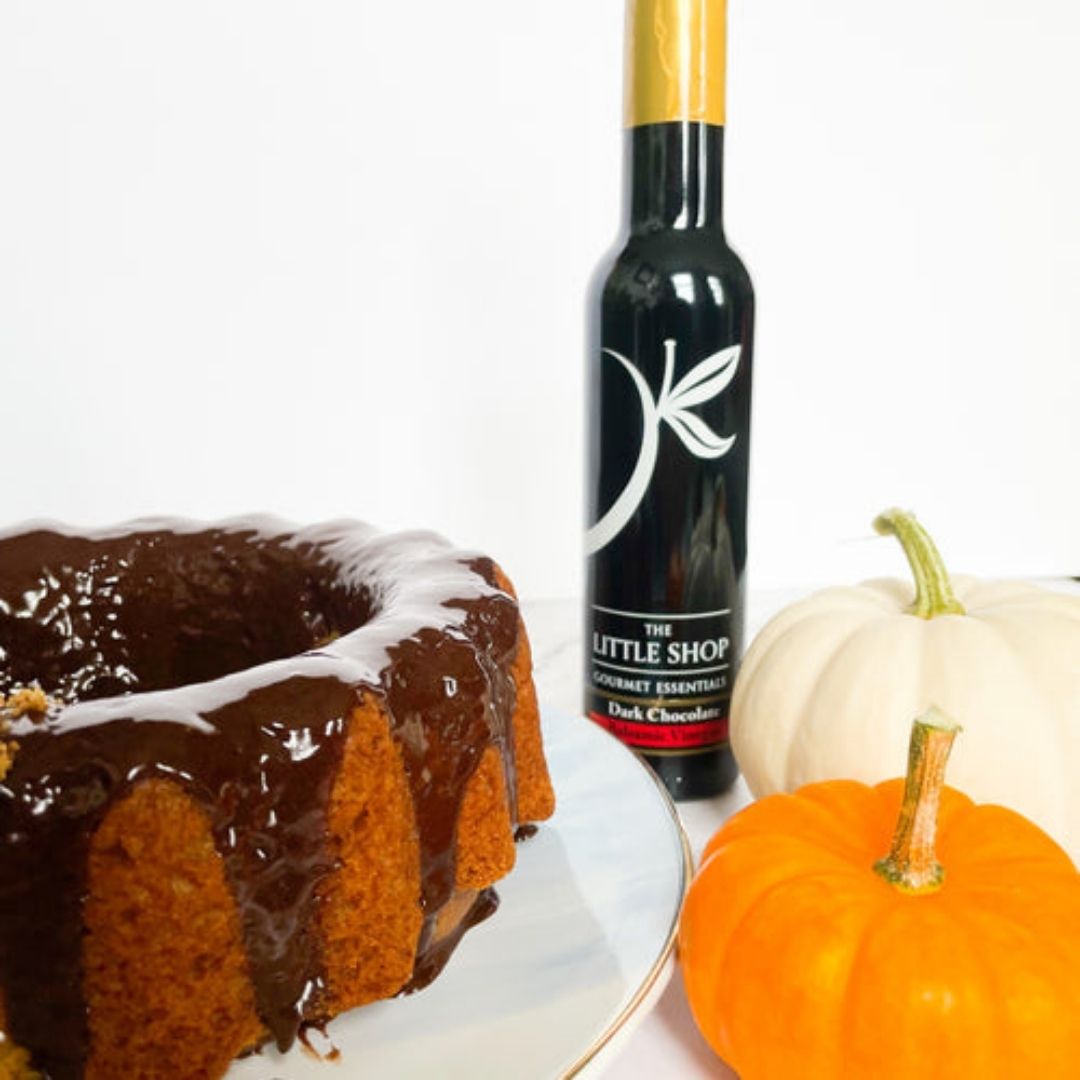 Orange Pumpkin Bread with Chocolate Frosting
