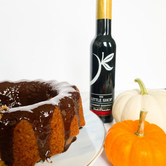 Orange Pumpkin Bread with Chocolate Frosting