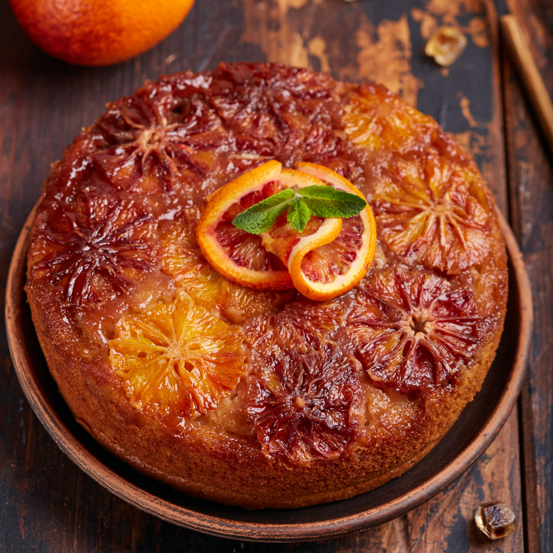 Blood Orange Upside Down Cake-The Little Shop of Olive Oils