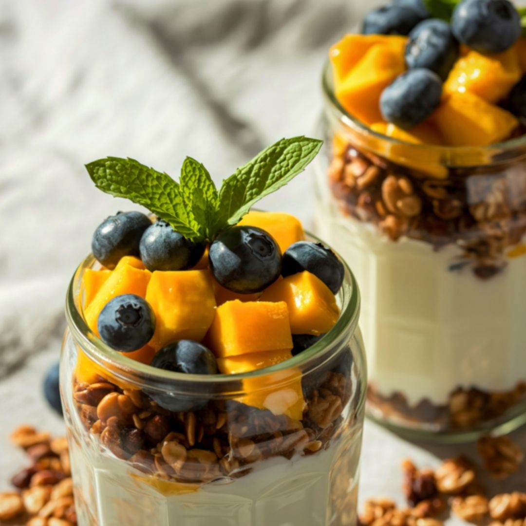 Blueberry Balsamic Yogurt Parfait at The Little Shop of Olive Oils