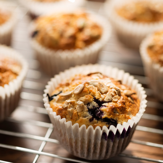 Blueberry EVOO & Seed Muffins-The Little Shop of Olive Oils