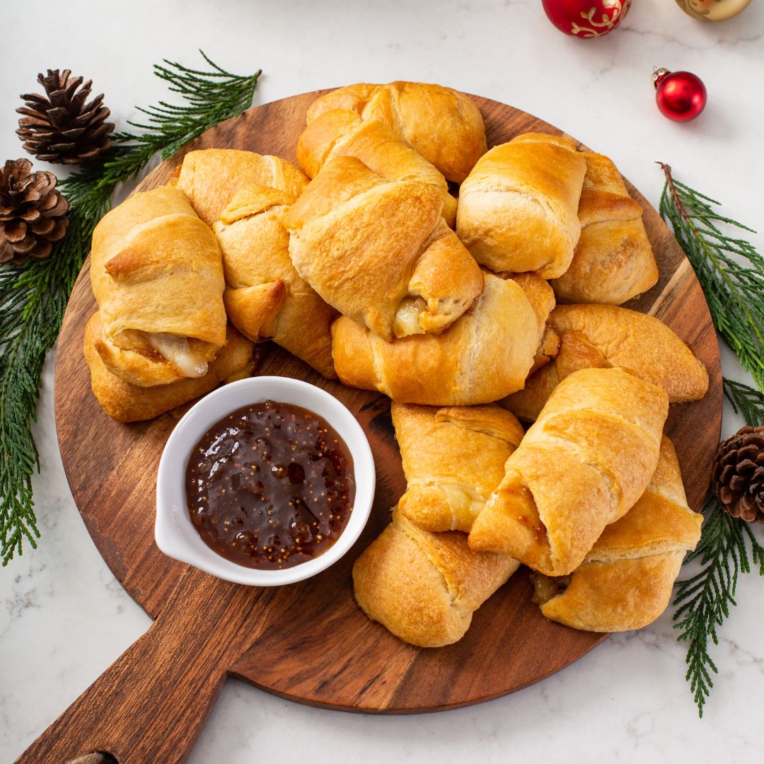 Black Fig Jam & Brie Stuffed Crescent Rolls