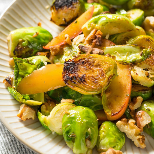 Warm Brussels Sprouts & Apple Salad
