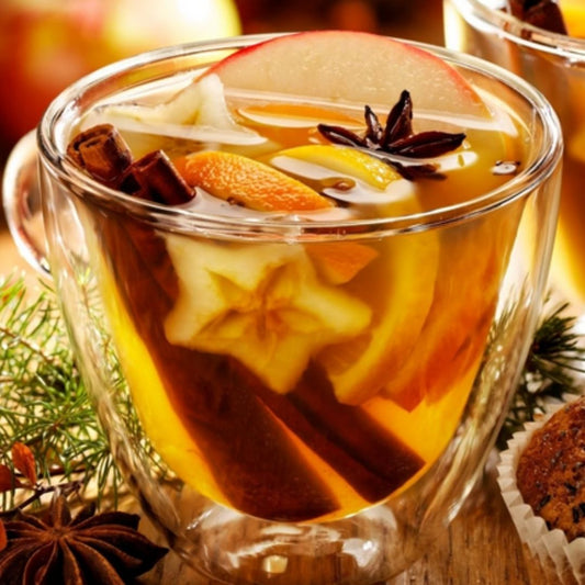 Caramel Vodka, Apple Cider and Cranberry Pear Cocktail | The Little Shop of Olive Oils