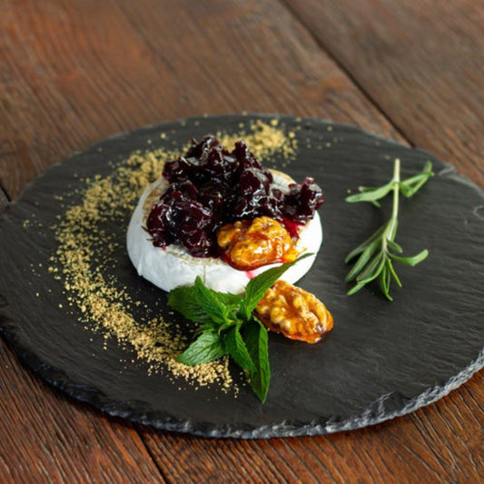 Caramelized Pear on Warm Brie