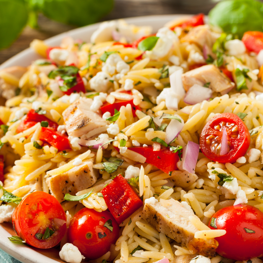Chicken Orzo Salad-The Little Shop of Olive Oils
