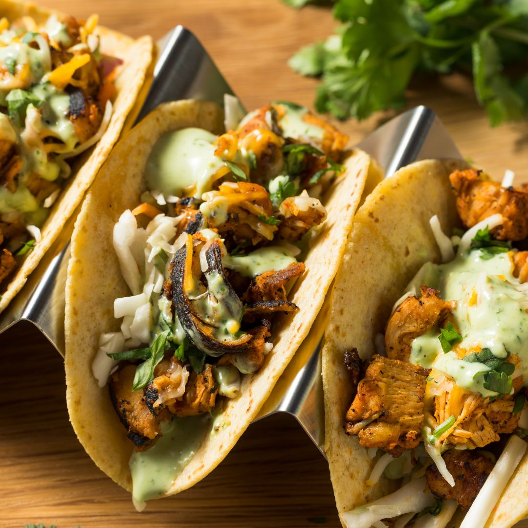 Chicken Tacos with Lime Aioli at The Little Shop of Olive Oils
