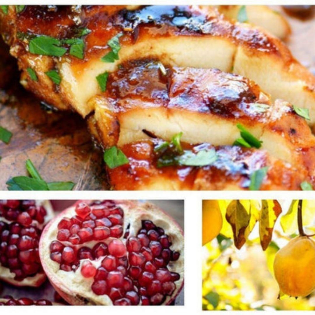 Chicken with Pomegranate-Quince Marinade | The Little Shop of Olive Oils