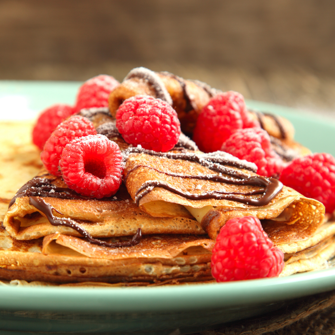 Dark Chocolate & Raspberry Balsamic Crepes-The Little Shop of Olive Oils