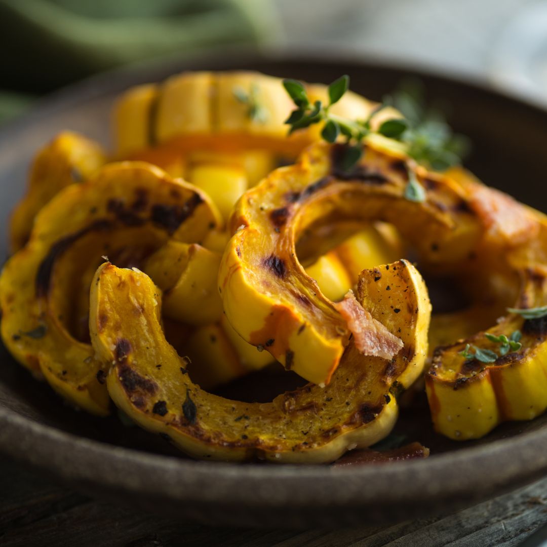 Autumn Roasted Delicata Squash at The Little Shop of Olive Oils