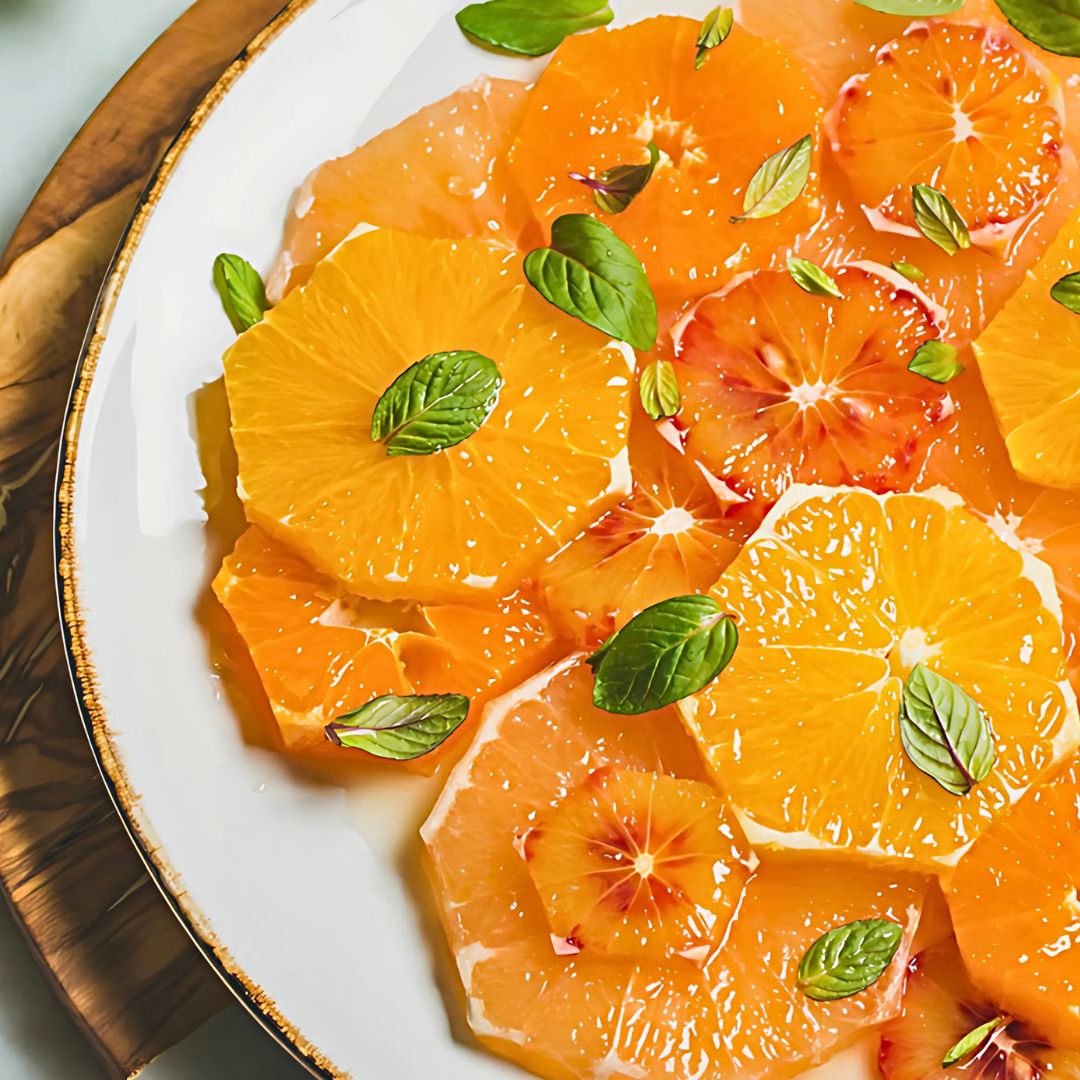 Citrus Fruit Salad with Balsamic Drizzle