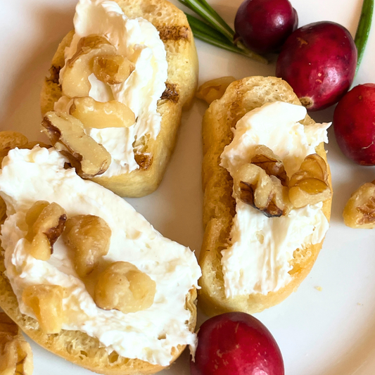 Cranberry and Goat Cheese Crostini at The Little Shop of Olive Oils