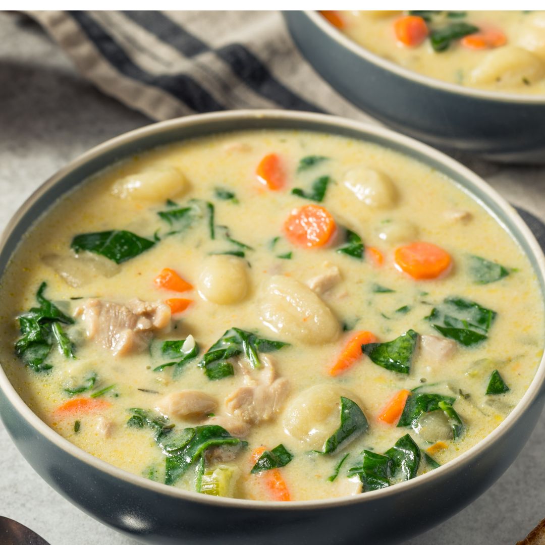 Creamy Chicken Gnocchi Soup at The Little Shop of Olive Oils