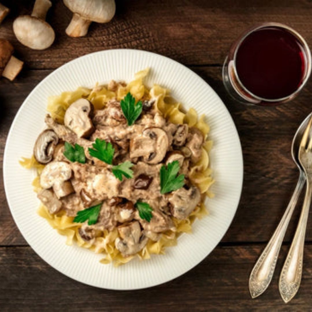 Creamy Mushroom Pasta | The Little Shop of Olive Oils