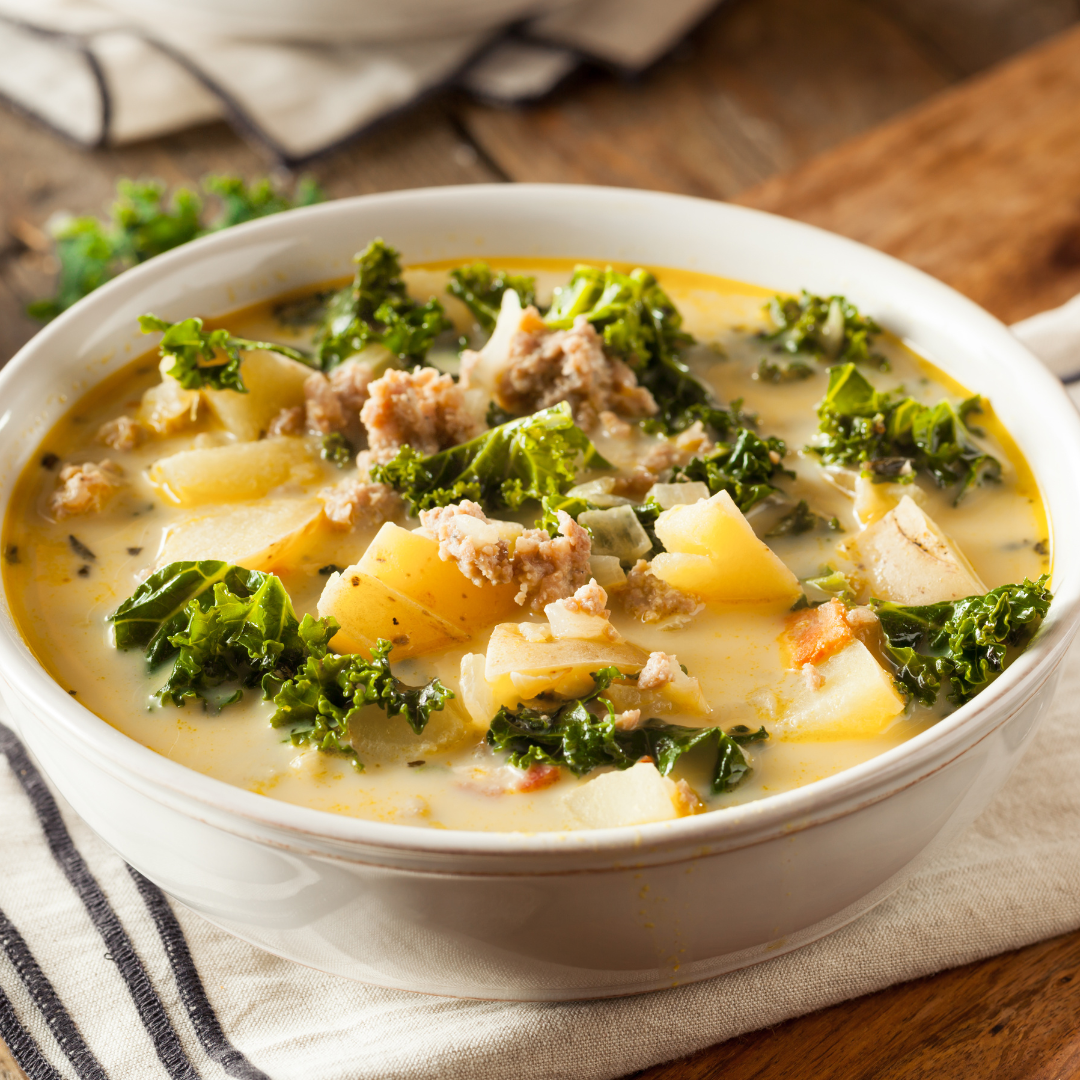 Creamy Tuscan Soup-The Little Shop of Olive Oils