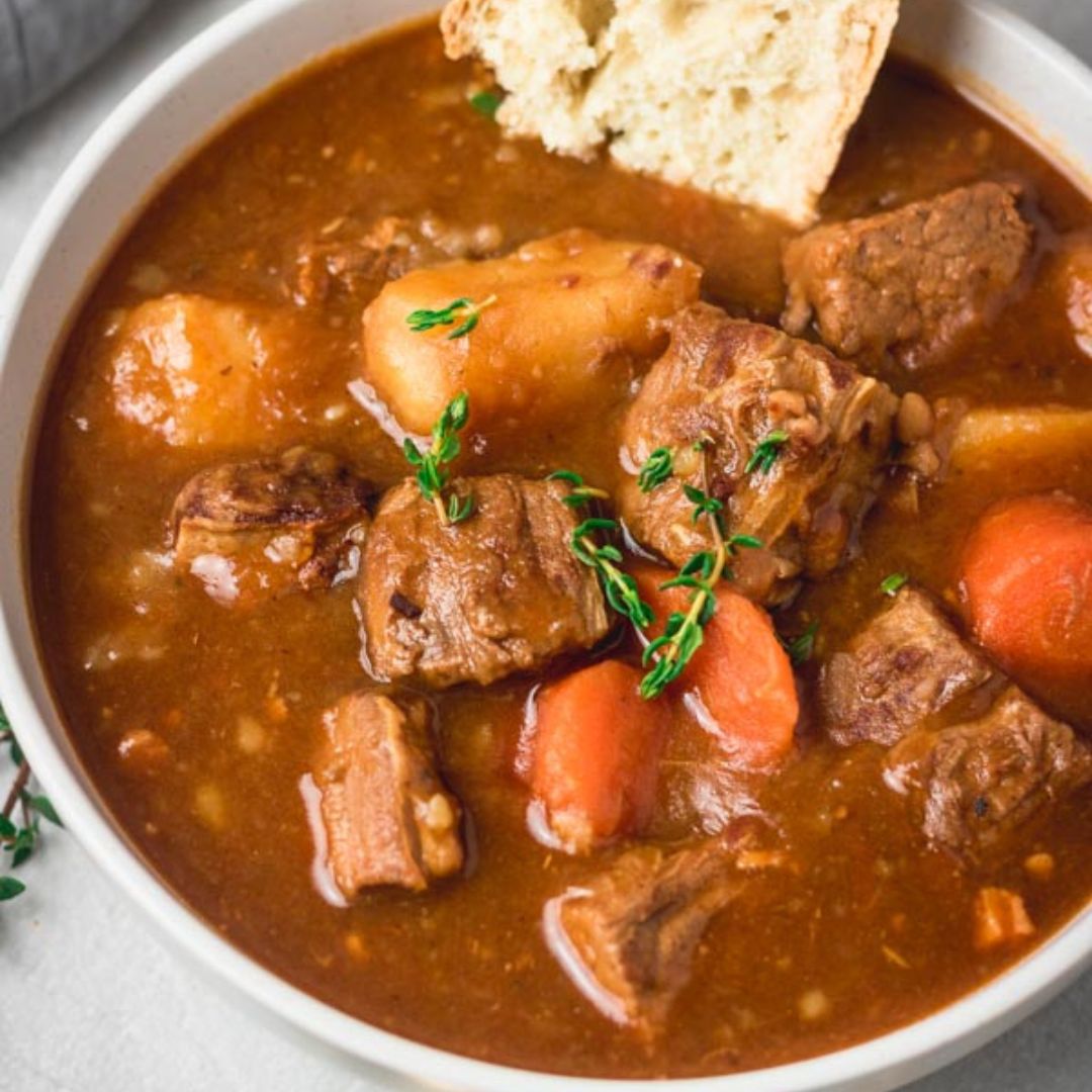 This Crockpot Guiness Beef Stew is a hearty, rich in flavor, Ireland worthy recipe! 