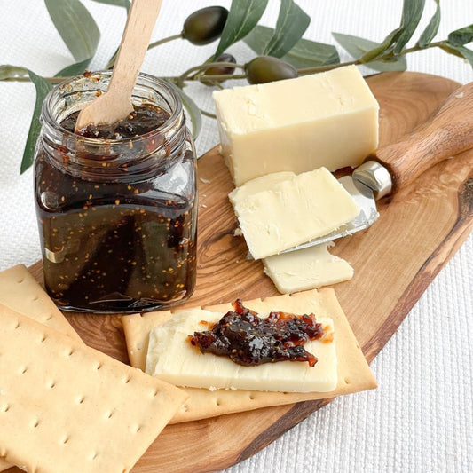 This homemade elderberry jam recipe is a healthy & delicious spread for charcuterie boards or with cheese and crackers!