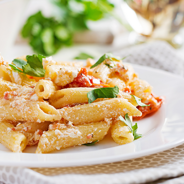 Baked Pasta with Feta The Little Shop of Olive Oils