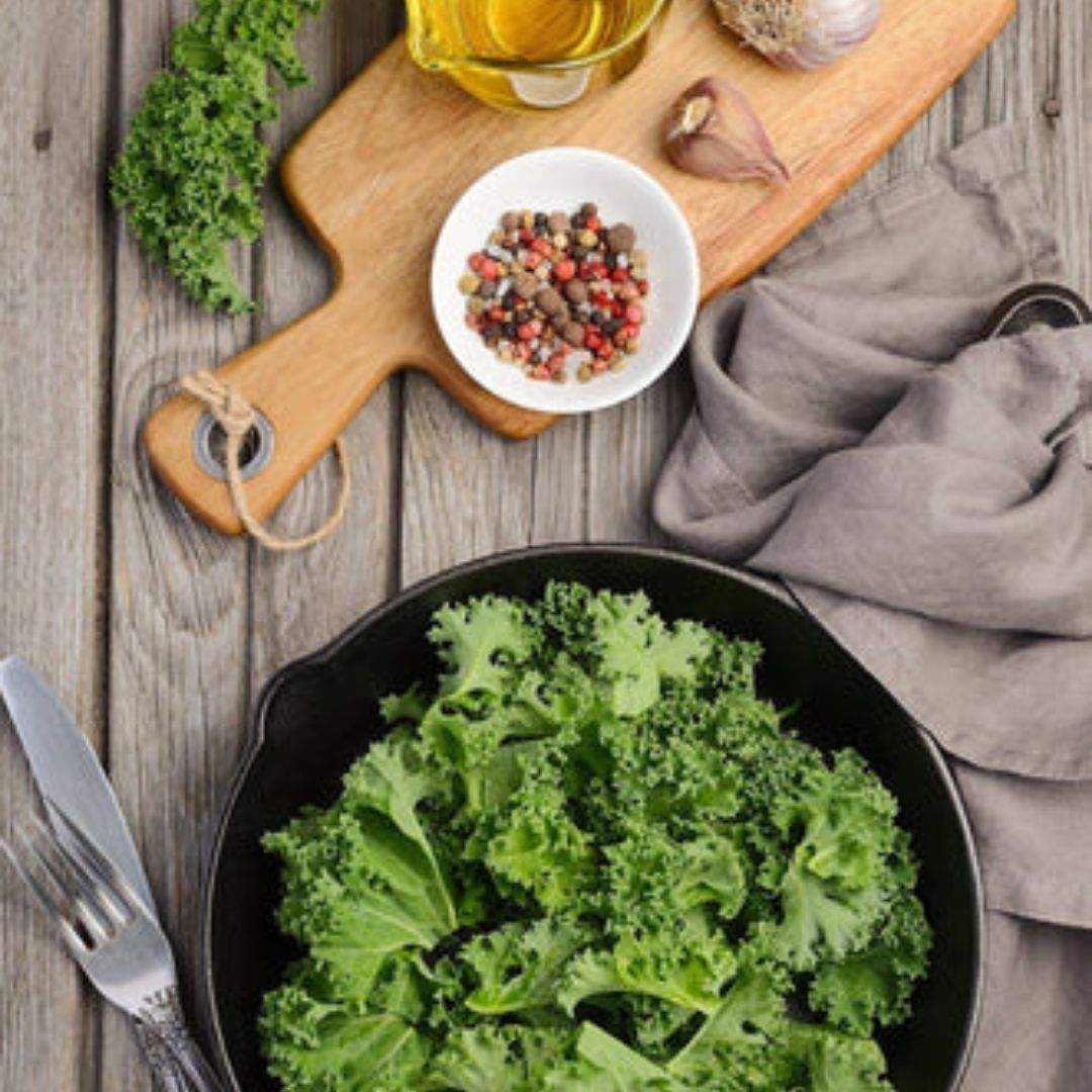 Fiery Kale with Garlic and Olive Oil | The Little Shop of Olive Oils