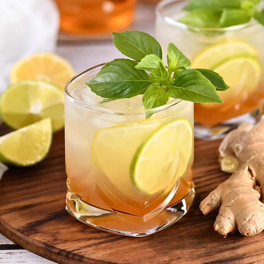 Ginger Zing Fizz: A Refreshing Twist with Honey Ginger Balsamic