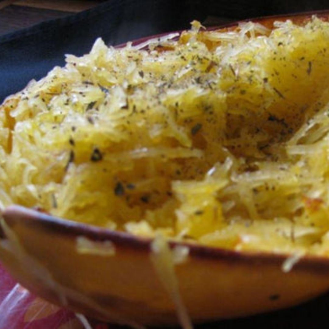 Garlic and Serrano Honey Spaghetti Squash | The Little Shop of Olive Oils