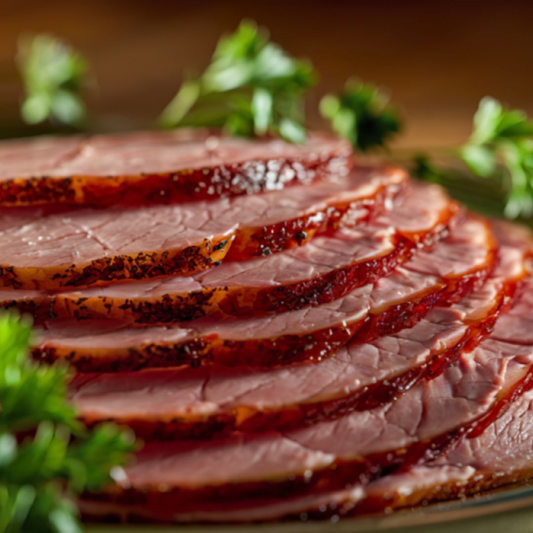Apple Balsamic Glazed Baked Ham with Herbes de Provence