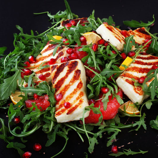 Grilled Halloumi Winter Salad at The Little Shop of Olive Oils