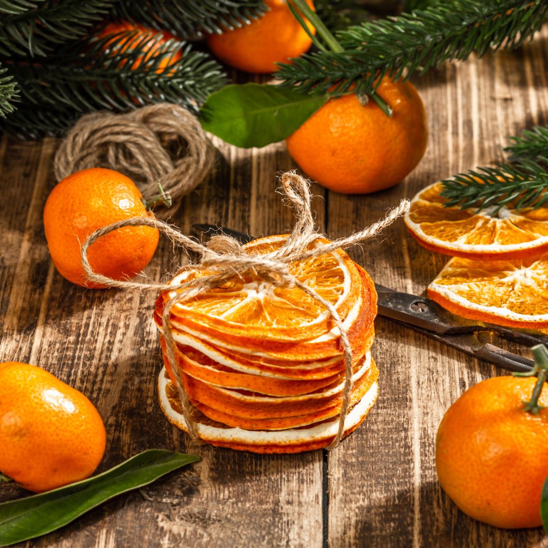 Dried Orange Slices for Holiday Decorating, Simmer Pots, and Thoughtful Seasonal Gifts at The Little Shop of Olive Oils in Franklin MA
