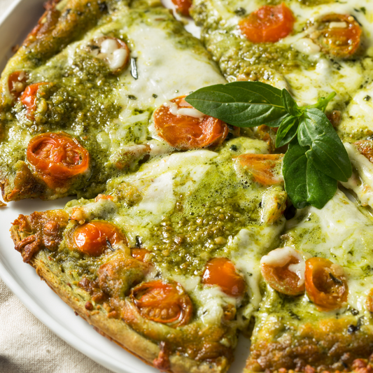 Homemade Basil Pesto Pizza-The Little Shop of Olive Oils