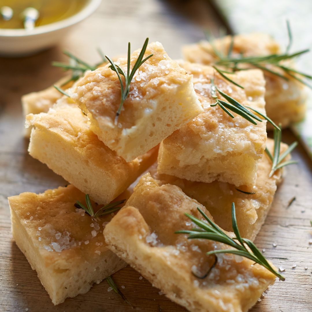 Homemade Focaccia Bread at The Little Shop of Olive Oils