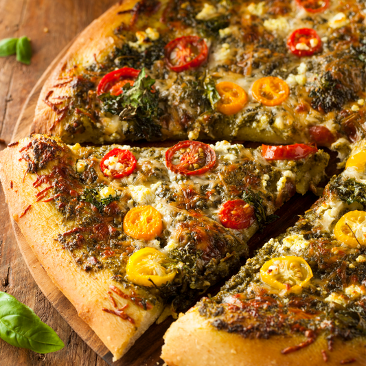 Homemade Grilled Pesto Pizza-The Little Shop of Olive Oils