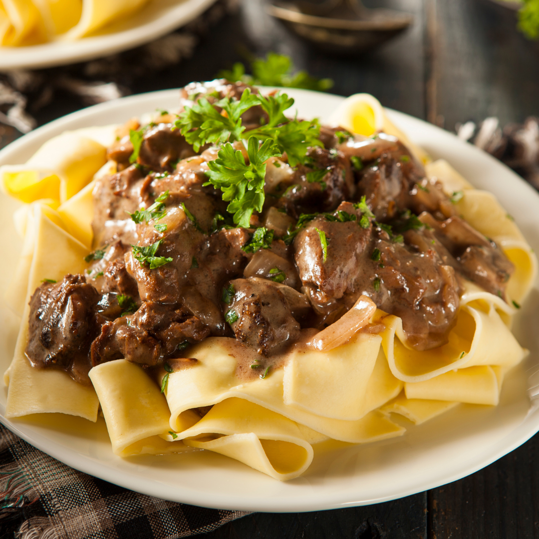 Homemade Hearty Beef Stroganoff-The Little Shop of Olive Oils