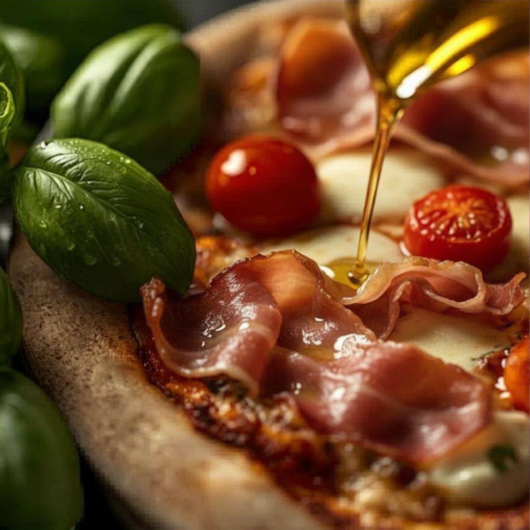 Homemade Neapolitan Prosciutto Pizza Recipe at The Little Shop of Olive Oils