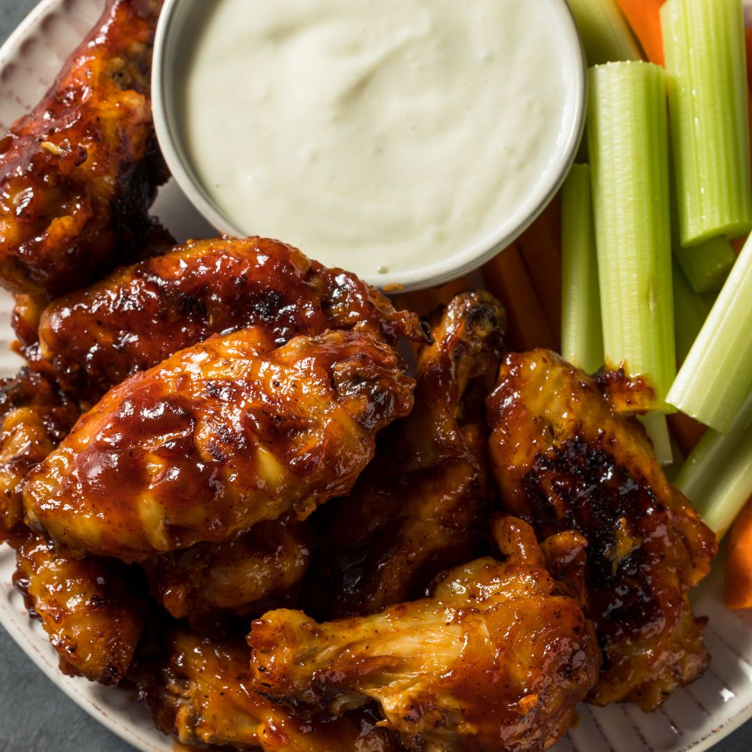 Honey BBQ Chicken Wings with Pineapple Balsamic & Chipotle Glaze Recipe at The Little Shop of Olive Oils