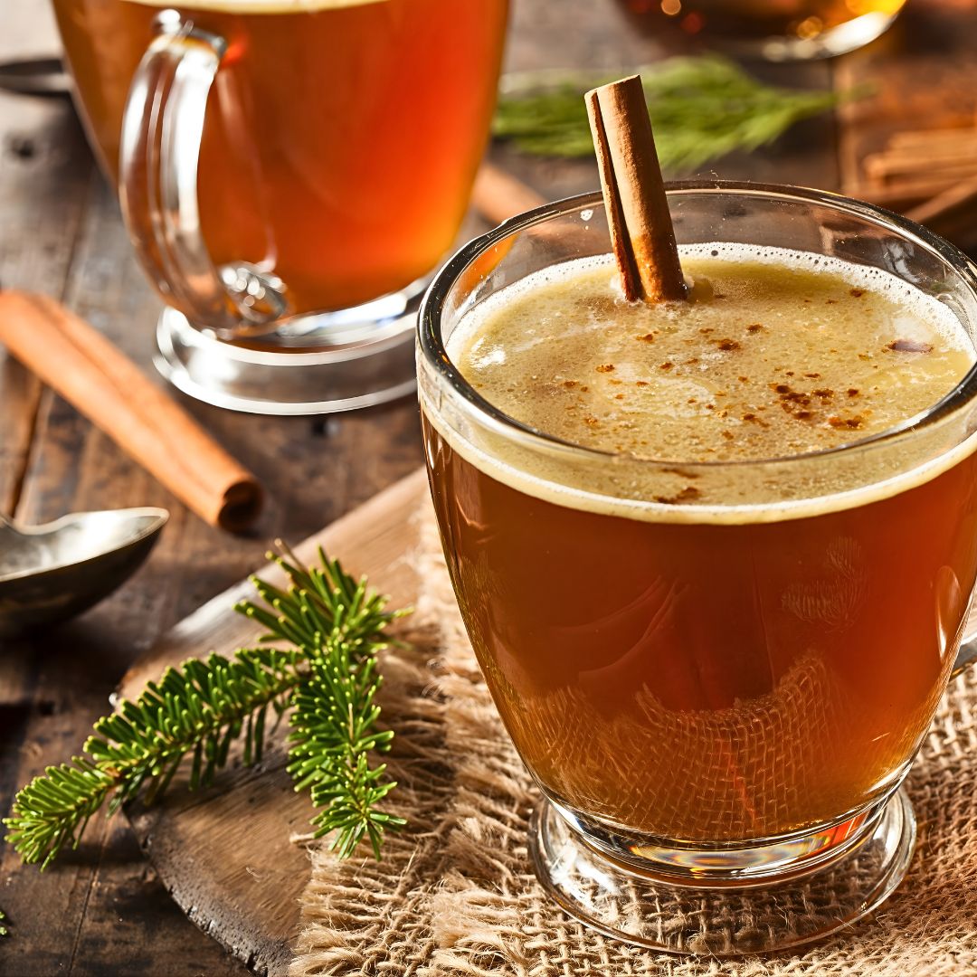 Hot Buttered Rum with a Maple Balsamic Glow at The Little Shop of Olive Oils