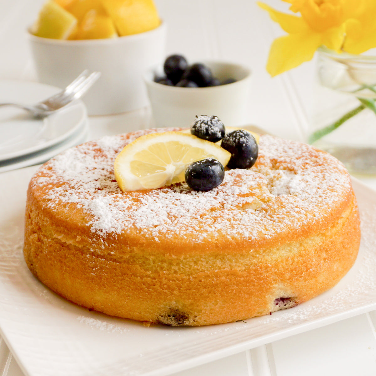 Blueberry Lemon Olive Oil Cake