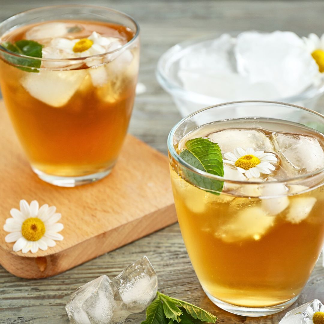 Iced Chamomile & Lemon Tea at The Little Shop of Olive Oils