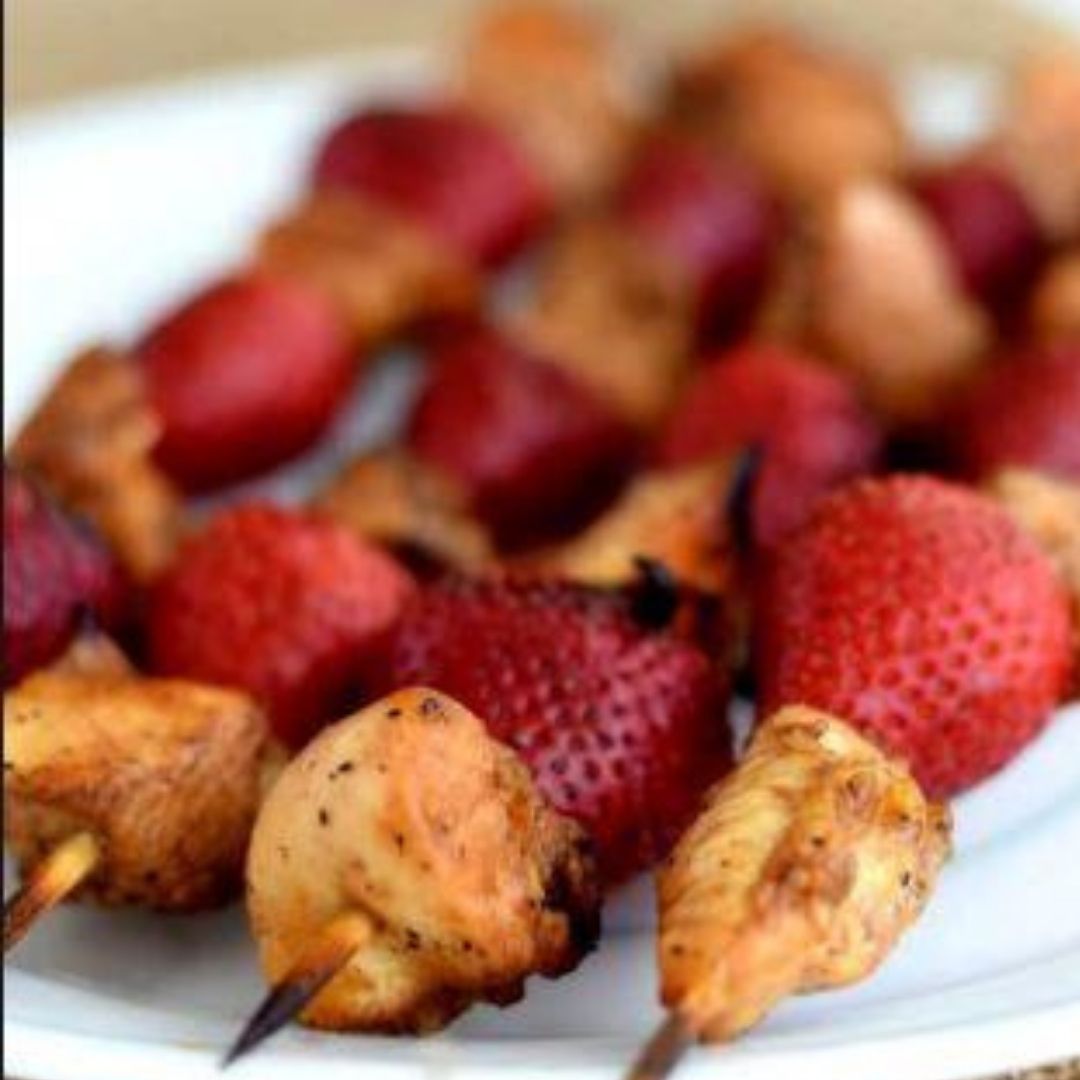 Johnny D's Grilled Chicken with Strawberries | The Little Shop of Olive Oils