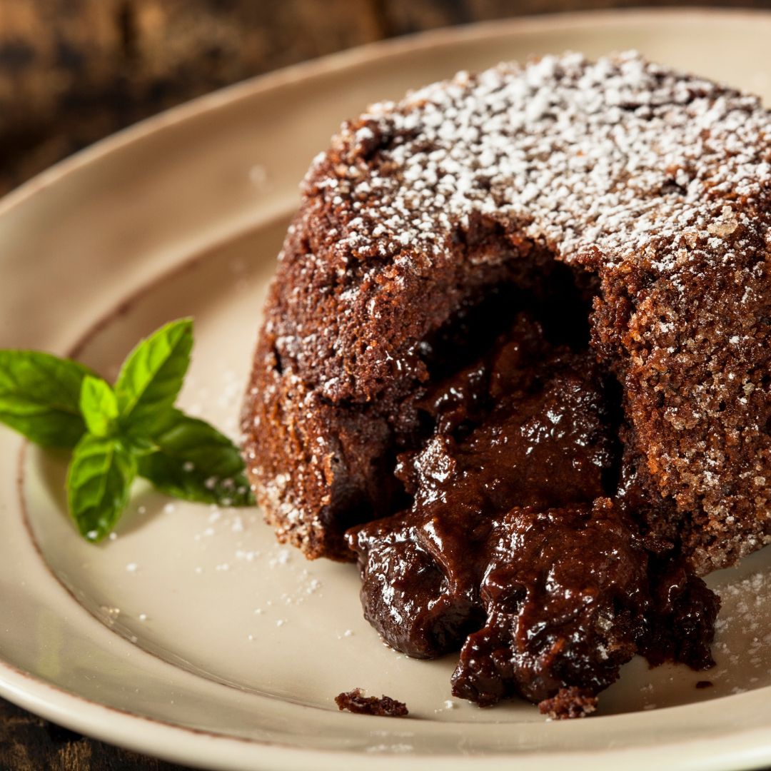 Pineapple Balsamic and Chocolate Lava Cake Recipe from The Little Shop Gourmet in Franklin, MA