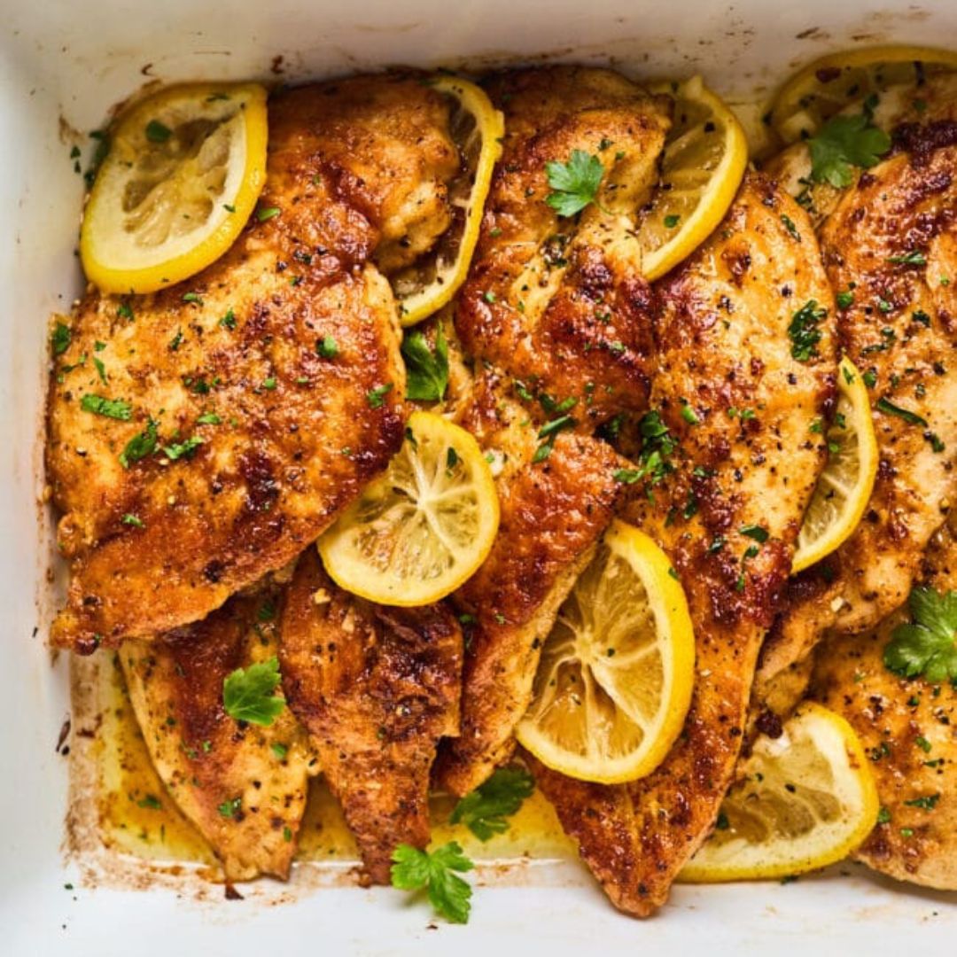 This Lemon Butter Chicken is the perfect easy weeknight meal, but also fancy enough to serve when entertaining. The chicken is perfectly tender, and the lemon sauce is rich, buttery, but still light at the same time.