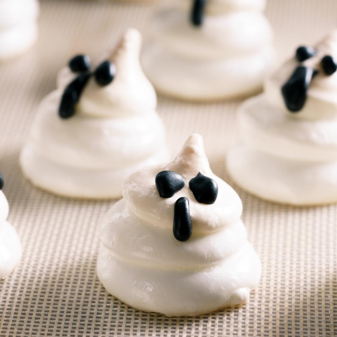 Meringue Ghosts Recipe at The Little Shop of Olive Oils
