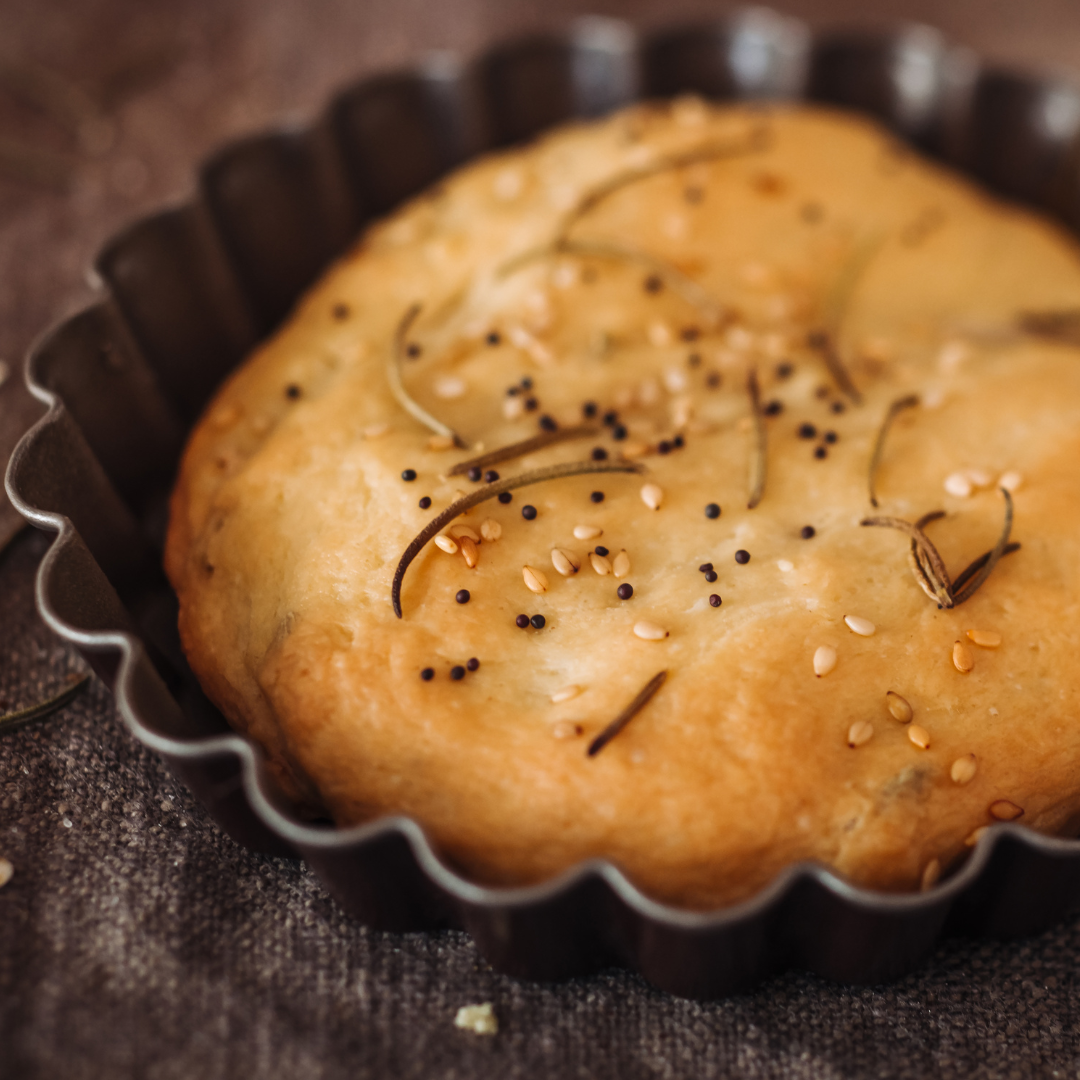 Mini Milanese Gremolata Focaccia Bread with Neapolitan Herb Dip at The Little Shop of Olive Oils