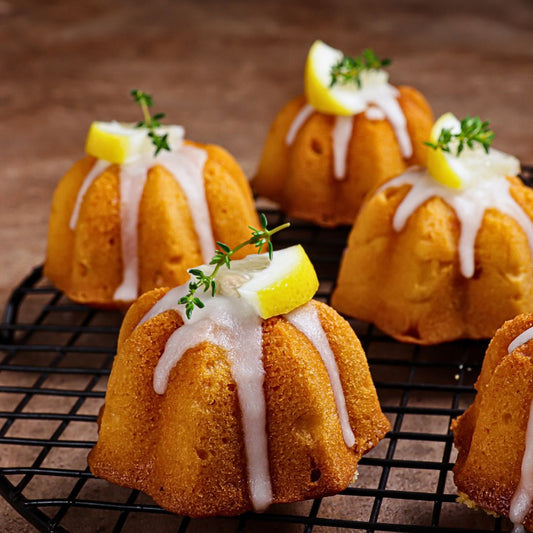 Mini Lemon Olive Oil Bundt Cakes at The Little Shop of Olive Oils