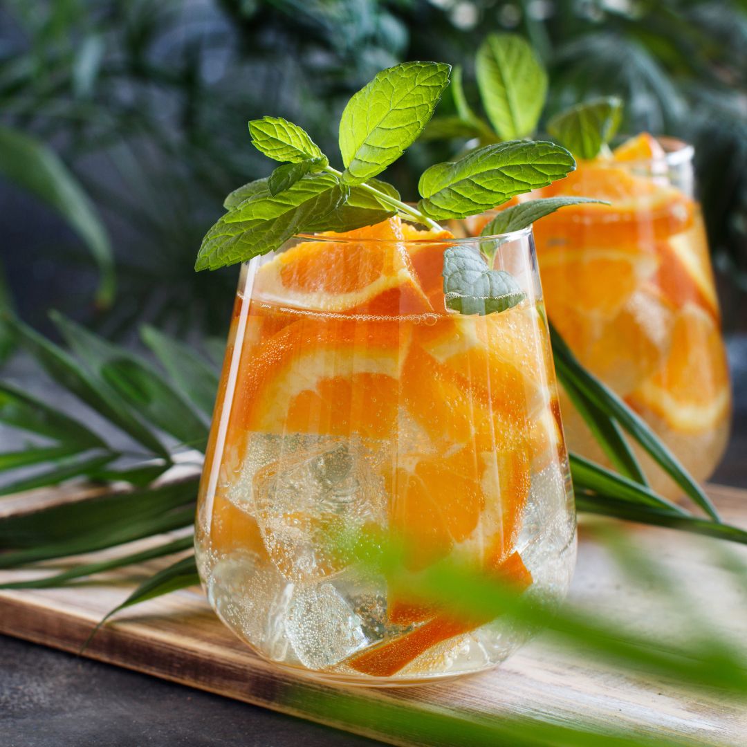 Cara Cara Orange Balsamic Mocktail Recipe at The Little Shop of Olive Oils in Franklin MA