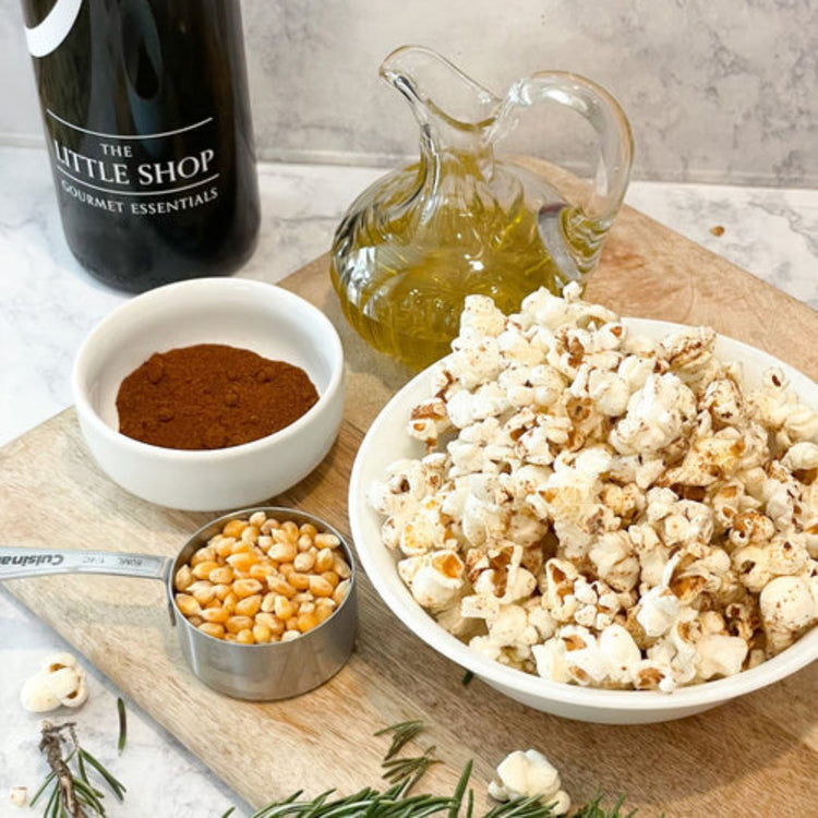 Olive Oil Popcorn with Smoked Paprika & Rosemary The Little Shop of