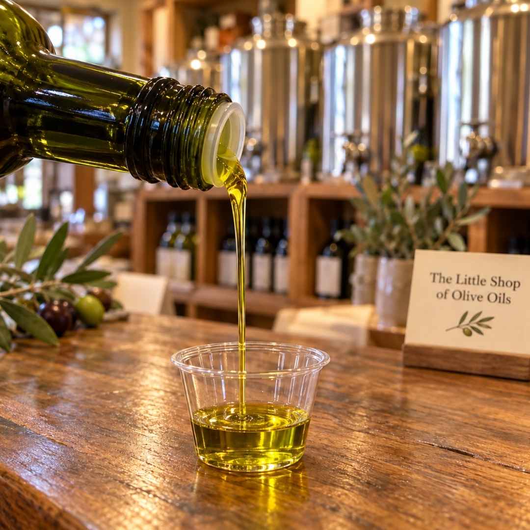 How to Taste Olive Oil at The Little Shop of Olive Oils in Franklin, MA