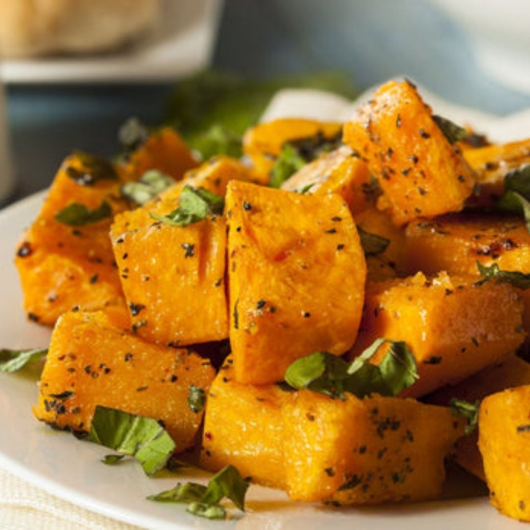 Oven Roasted Squash with Garlic and Parsley | The Little Shop of Olive Oils