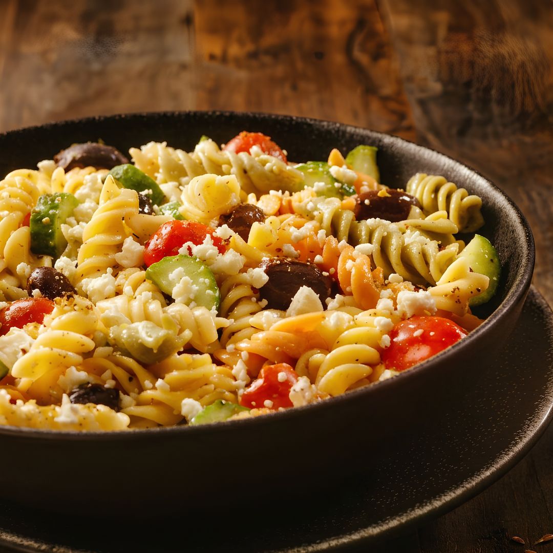 Tuscan Herb Pasta Salad with Champagne Vinaigrette