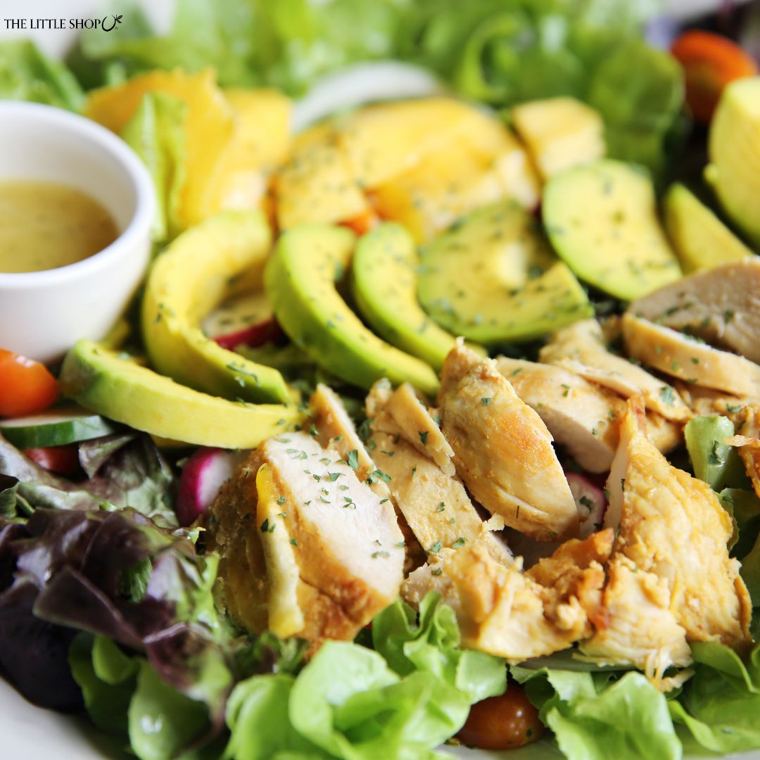 Peach Avocado & Chicken Salad-The Little Shop of Olive Oils